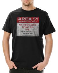 Urban Backwoods - Print- Area 51 Vintage Logo Sign T-Shirt Ufo Tr3b Adamski Secret Alien - Lyst