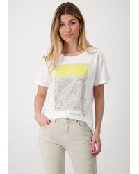 Monari - T-Shirt mit Strass Steine - Lyst