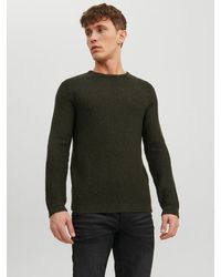 Jack & Jones - Strickpullover JJEDAMIAN KNIT CREW NECK SN - Lyst