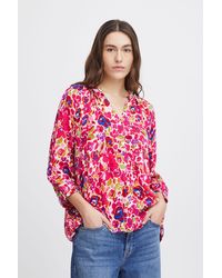 Ichi - Shirtbluse IHMARRAKECH AOP SH5 sommerliche Bluse mit Print - Lyst