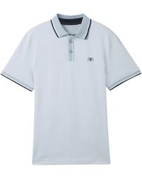 Tom Tailor - Poloshirt mit Logo-Prägung an der Brust - Lyst