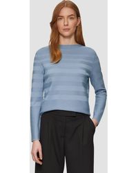 S.oliver - Strickpullover Gestreifter Feinstrickpullover aus Viskosemix - Lyst