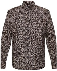 Esprit - Businesshemd Slim-Fit-Hemd aus Baumwolle mit Muster - Lyst