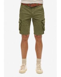 Superdry - Cargobermudas Core Cargo Short Straight Fit, Mit Reißverschluss Und 1-Knopf-Verschluss, Knielang - Lyst