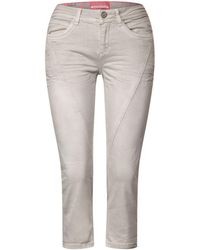 Street One 3/4-Jeans 4-Pocket Style - Grau