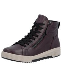 Rieker - Schnürboots Stiefelette, High Top Sneaker, Freizeitboots Mit Reißverschluss - Lyst