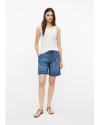 S.oliver - Jeansshorts Jeans-Hose Suri Jeans-Shorts Suri Regular Fit High Rise Wide Leg - Lyst