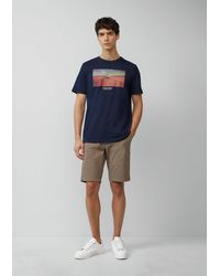 S.oliver - Bermudas Phoenix: Strukturierte Chino-Shorts mit Elastikbund Ziernaht - Lyst