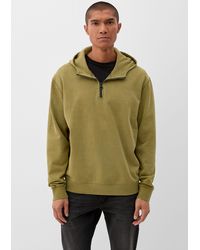 S.oliver - Sweatshirt Kapuzensweater mit Zipper Waschung - Lyst