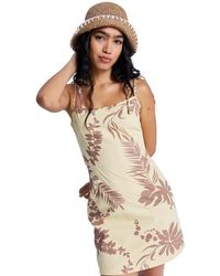 Roxy - Trägerkleid New Nostalgia Printed - Lyst
