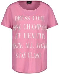Monari - T-Shirt pink (1-tlg) - Lyst