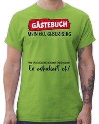 Shirtracer - T-Shirt Gästebuch . 60. Geburtstag - Lyst