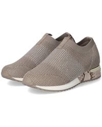 La Strada - Sneaker Low 2402250 4525 Damen Textil Taupe Slipper - Lyst