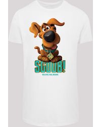 F4NT4STIC - Kurzarmshirt Doo Puppy Scooby with Shaped Long Tee (1-tlg) - Lyst