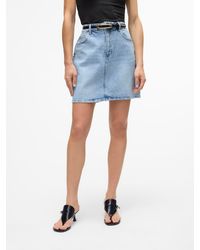 Vero Moda - Jeansrock VMTESSA HR SHORT DNM SKIRT MIX GA NOOS - Lyst