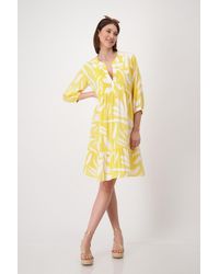 Monari - Sommerkleid Kleid, dry lemon gemustert - Lyst