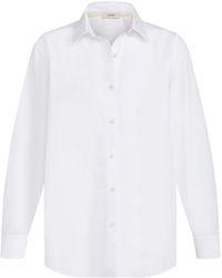Esprit - Langarmbluse Hemd aus Baumwoll-Popeline - Lyst