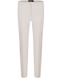 Cambio - Stoffhose Ros summer cropped, elegant pearl - Lyst
