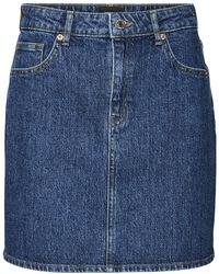 Vero Moda - Sommerrock Mini Denim Hoher Bund VMTESSA HR SHORT DNM SKIRT MIX GA NOOS - Lyst