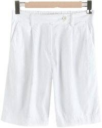 Next - City-Shorts mit hohem Leinenanteil (1-tlg) - Lyst