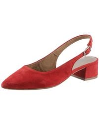 Tamaris - Slingpumps, Blockabsatz, Abendschuh, Sommerschuh Mit Verstellbarem Riemchen - Lyst