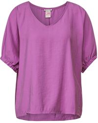 Street One - Blusenshirt LTD QR O shape blouse solid - Lyst