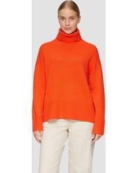 S.oliver - Strickpullover Lockerer Rollkragenpullover aus Kaschmirmix Seitenschlitz - Lyst