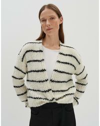 someday. - Grobe Strickjacke TALVIA STRIPE Loose mit Wolle Grobstrick - Lyst