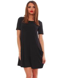 Mississhop - A-Linien- Kleid Longshirt Pulli Tunika Minikleid mit Taschen 6514 - Lyst