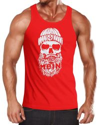 Neverless - Tanktop Tank-Top Moin Totenkopf Anker Skull Muskelshirt Muscle Shirt ® mit Print - Lyst