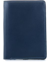 Mywalit Continental Wallet Geldbörse Leder 9 cm - Blau