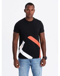 Ombre - Print- -T-Shirt aus Baumwolle mit Doppellogo - Lyst