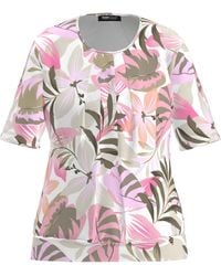 FRANK WALDER - Blusenshirt mit ansprechendem floralen Dessin - Lyst