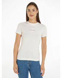 Calvin Klein - T-Shirt MONOLOGO SLIM FIT TEE mit Logodruck - Lyst