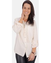 Seasons of April - Hemdbluse Musselin Camila 100% Baumwolle Musselinbluse - Lyst