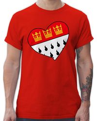 Shirtracer - T-Shirt ö Wappen Herz I Geschenk für Köln Fans Karneval & Fasching - Lyst