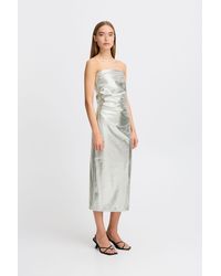 Ichi - Abendkleid IHKATE METALLIC DR figurbetontes Kleid mit Metalloptik - Lyst