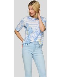 Rabe - Shirt Rundhalsshirt mit Paisley-Print und Streifenmuster - Lyst