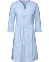 Cecil - A-Linien-Kleid Seersucker Stripe Dress - Lyst