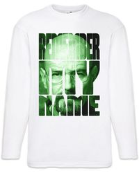 Urban Backwoods - Langarmshirt Remember My Name Langarm T-Shirt Walter Breaking White Ehrmantraut Bad - Lyst