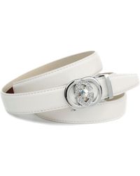 Anthoni Crown Leren Riem - Wit