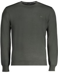 Harmont & Blaine - Strickpullover Grüner strickpullover mit Stickerei – Langarm & Rundhals - Lyst