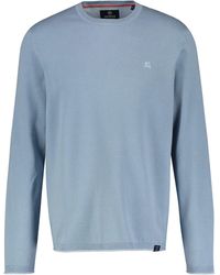 Lerros - Strickpullover Rundhalspullover, Flachstrick - Lyst
