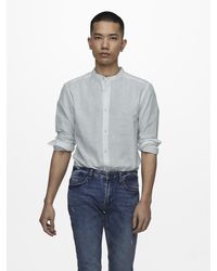 Only & Sons - Langarmhemd ONSCAIDEN LS SOLID LINEN MAO SHIRT - Lyst