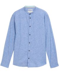 Tom Tailor - Kurzarmshirt cotton linen shirt - Lyst