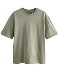 Next - Print- Stückgefärbtes T-Shirt aus schwerer Baumwolle (1-tlg) - Lyst