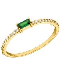 Amor - Fingerring Smaragreen, Mit Zirkonia (Synth) - Lyst