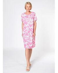 Clarina - Sommerkleid Kleid, 1/2-Arm, Alloverprint - Lyst