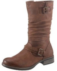 Rieker - Stiefel Winterboots,Blockabsatz Mit Gerafftem Slouchy-Schaft, Schmale Form - Lyst
