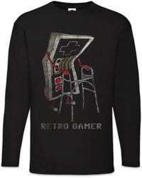 Urban Backwoods - Langarmshirt Retro Gamer Langarm T-Shirt Gaming Admin PC Informatik Informatiker - Lyst